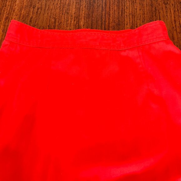Givenchy Sport - Vintage Red Cotton High Waisted Midi Skirt - Picture 8 of 9